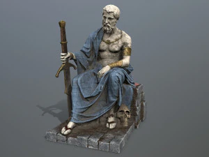 남자 동상 3D 모델