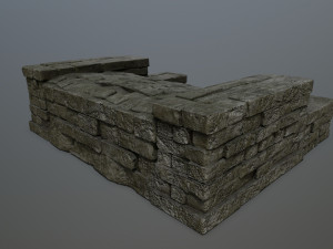Ruin Stairs Model 3D