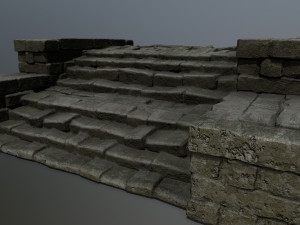 Ruin Stairs Model 3D