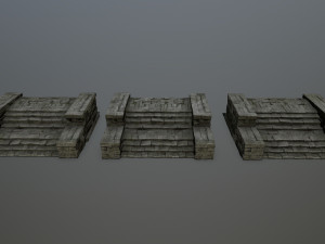 Ruin Stairs Model 3D