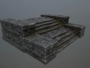 Ruin Stairs 3D Model