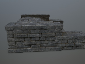 Ruin Stairs Model 3D