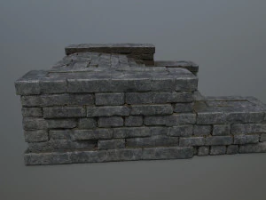 Ruin Stairs 3D Model