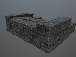 Ruin Stairs Model 3D