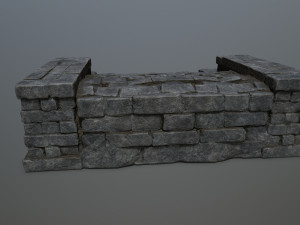Ruin Stairs Model 3D
