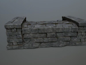 Ruin Stairs 3D Model