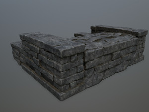 Ruin Stairs Model 3D
