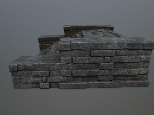 Ruin Stairs Model 3D