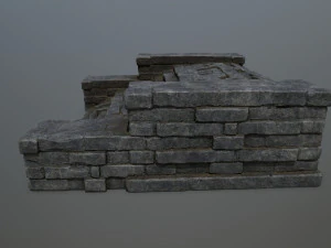 Ruin Stairs 3D Model