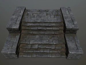 Ruin Stairs 3D Model