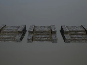 Ruin Stairs 3D Model