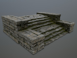 Ruin Stairs Model 3D