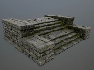 Ruin Stairs 3D Model