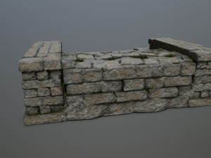 Ruin Stairs Model 3D