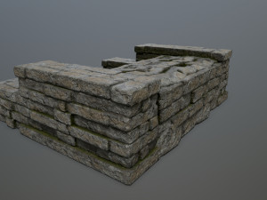 Ruin Stairs Model 3D
