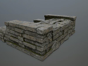 Ruin Stairs 3D Model