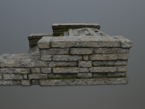 Ruin Stairs Model 3D