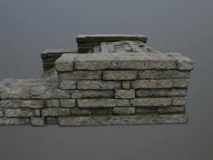 Ruin Stairs 3D Model