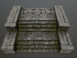 Ruin Stairs 3D Model