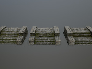 Ruin Stairs Model 3D