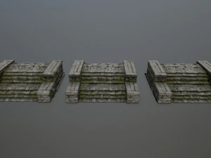 Ruin Stairs 3D Model