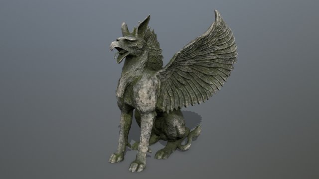 Statue Creature 3D मॉडल .c4d .max .obj .3ds .fbx .stl .blend 