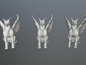 Statue Creature Modello 3D