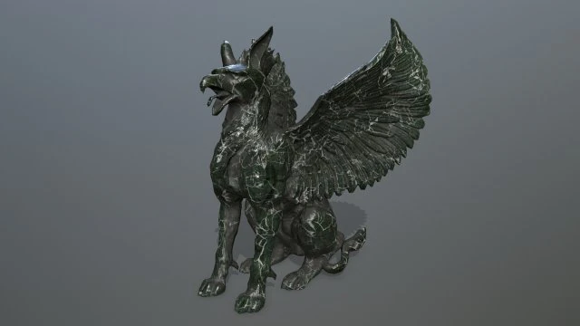 Statue Creature 3D Model .c4d .max .obj .3ds .fbx .stl .blend 