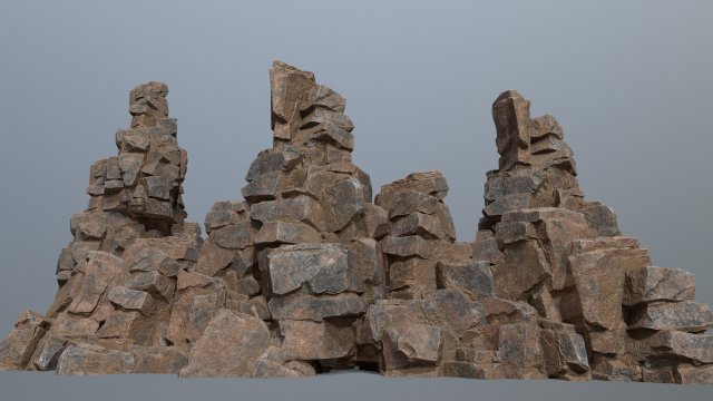 Rocks Model 3D .c4d .max .obj .3ds .fbx .stl .blend