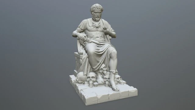 Man Statue 3D Print Model .c4d .max .obj .3ds .fbx .stl .blend 