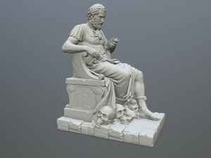 Man Statue Modello di stampa 3D