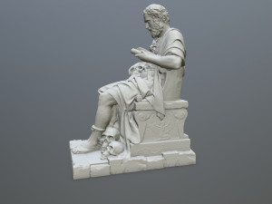 Man Statue Modello di stampa 3D
