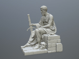 Man Statue 3D 프린트 모델