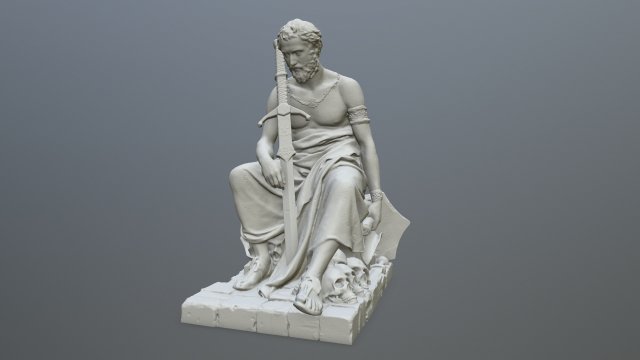 Man Statue 3D-printmodel .c4d .max .obj .3ds .fbx .stl .blend 