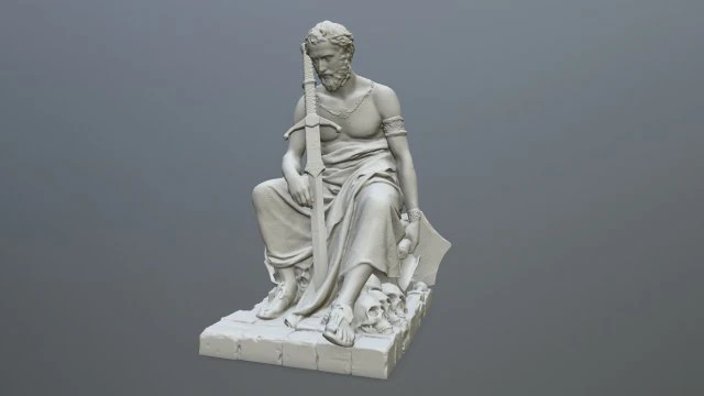 Man Statue 3D Print Model .c4d .max .obj .3ds .fbx .stl .blend 