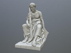 Man Statue Modèles 3D en vedette