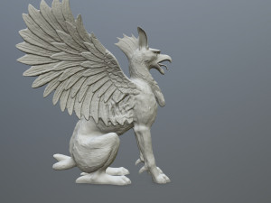 Statue Creature 3D Baskı Modeli