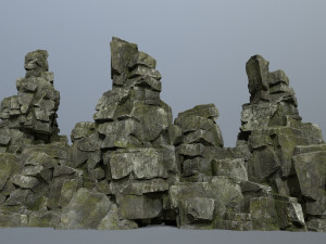 Cliff rocks 3Dモデル