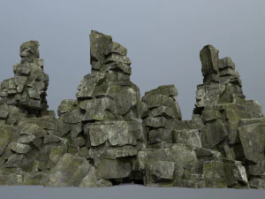 Batuan tebing Model 3D