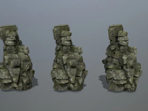 Cliff rocks 3D Model
