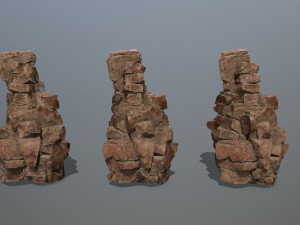 Desert rocks 3D Model