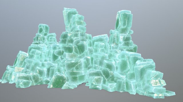 Ice rocks Modello 3D .c4d .max .obj .3ds .fbx .stl .blend 