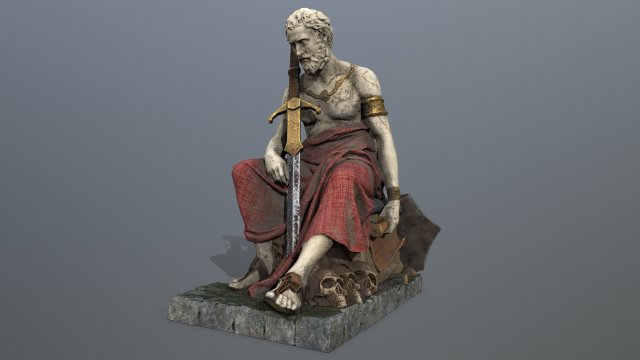 Man Statue 3Dモデル .c4d .max .obj .3ds .fbx .stl .blend