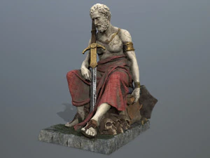 Man Statue 3D Model