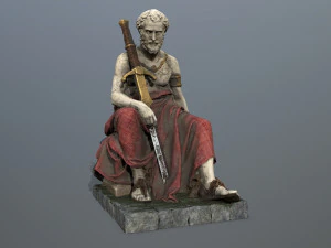 Man Statue 3D Model