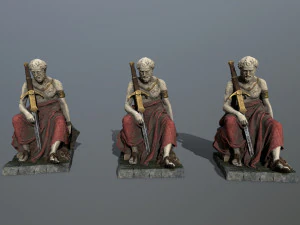 Man Statue 3D Model
