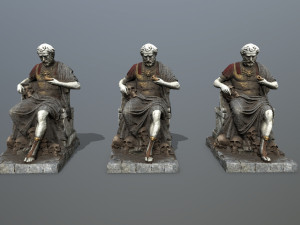 Man Statue 3D Model