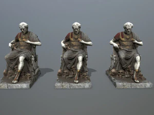 Man Statue 3D Model