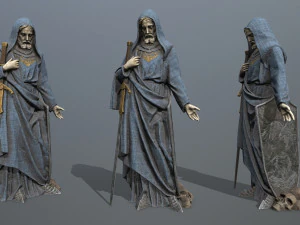 Standbeeld van de mens 3D Model