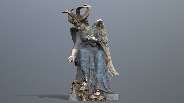 Woman Statue Model 3D .c4d .max .obj .3ds .fbx .stl .blend